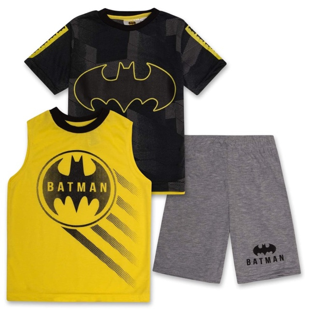 Batman Boy Outfit Shorts Top tee